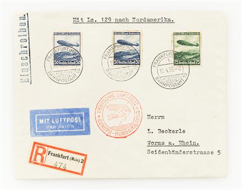 Deutsches Reich - Zeppelinpost 1. Nordamerikafahrt 1936,