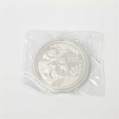 China - 100 Yuan 1990, 12 UNZEN SILBER,