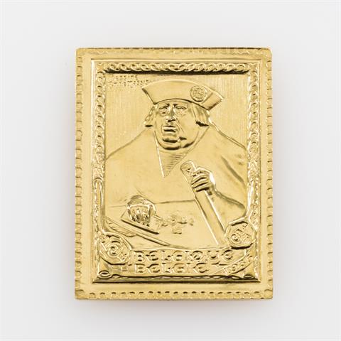 Briefmarken in GOLD - Franz von Thurn & Taxis,