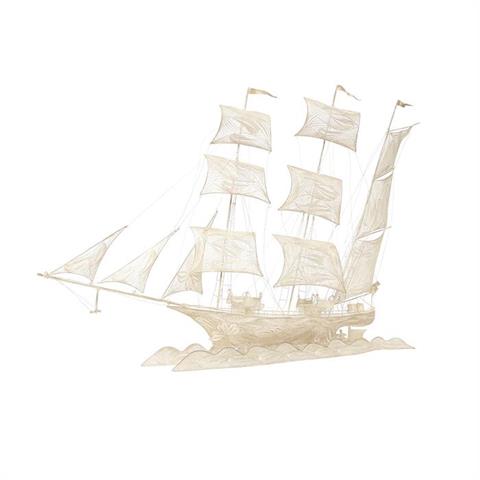 Segelschiff aus Silber