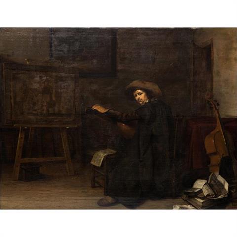 CODDE, PIETER JACOBSZ, attr. (Amsterdam 1599-1678 ebenda), "Der Künstler im Atelier",