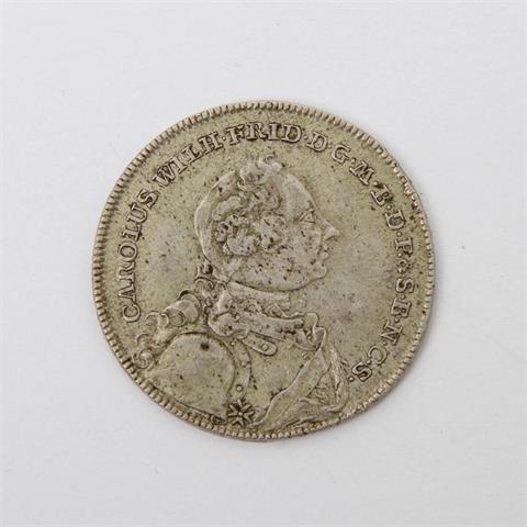 Brandenburg-Ansbach - 2/3 Taler (Gulden) 1753/G, Karl Wilhelm Friedrich (1729-1757),