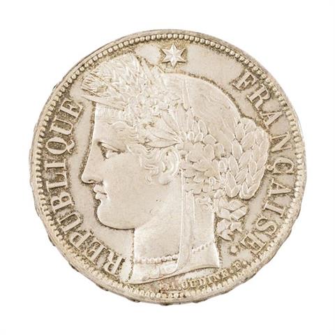 Frankreich - 5 Francs 1870 A, Paris,