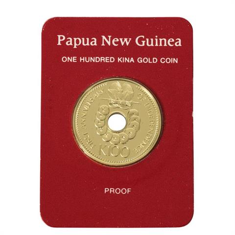 Papua Neu Guinea/GOLD - 100 Kina 1976,
