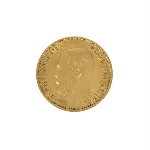 Russland/GOLD - 5 Rubel 1899 r,
