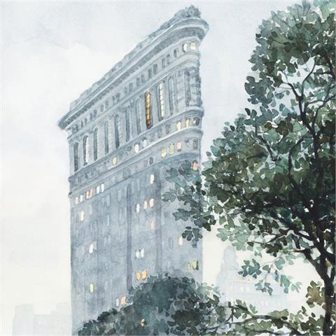 VLADIMIR (slavischer Künstler 20. Jh.), "Flatiron Building in New York",