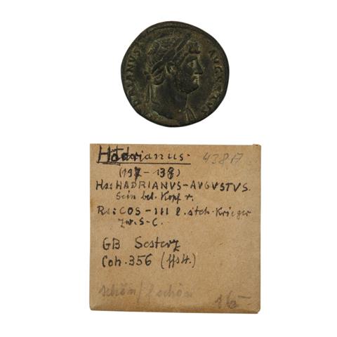 Römische Kaiserzeit - Hadrian Sesterze (125-128 n.Chr.) ,
