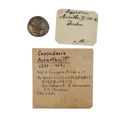Griechenland / Capadocia - Ariates IV AR Drachme, 220-163 v. Chr..