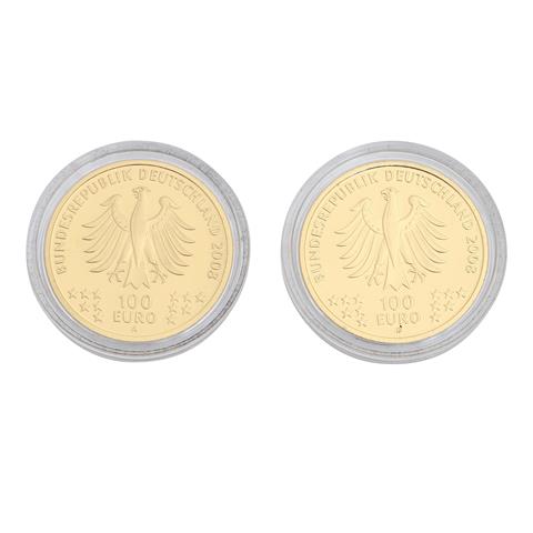 2 x 100 EURO Goldmünze, Goslar 2008,