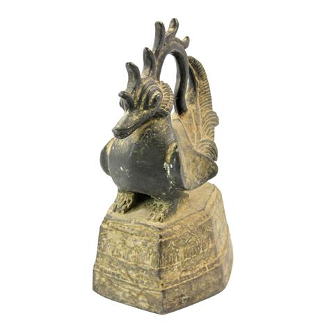 Opiumgewicht Ente aus Bronze. Wohl BURMA 18./19. Jh.
