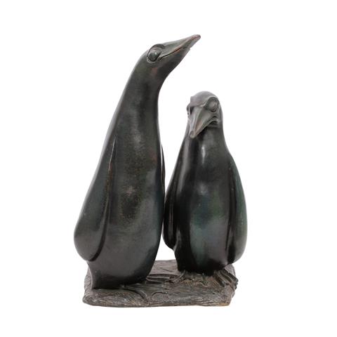 U+R KEICHER/Donzdorf große Tierfigurengruppe "Pinguine", 1. H. 20. Jh.