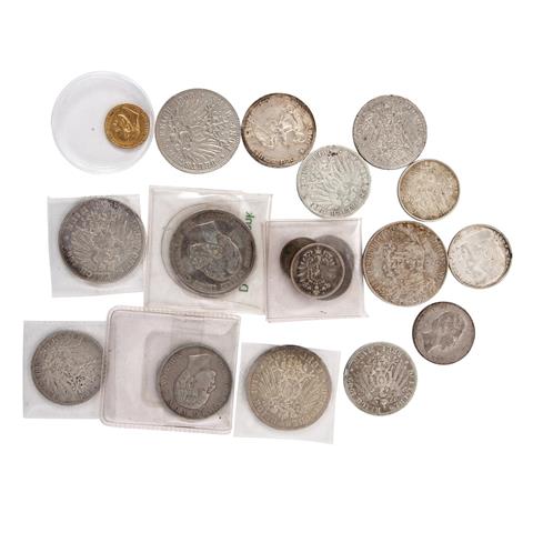 Dt. Kaiserreich / Dt. Reich - Kleinkonvolut von 19 sehr unterschiedlich erhaltenen Münzen,