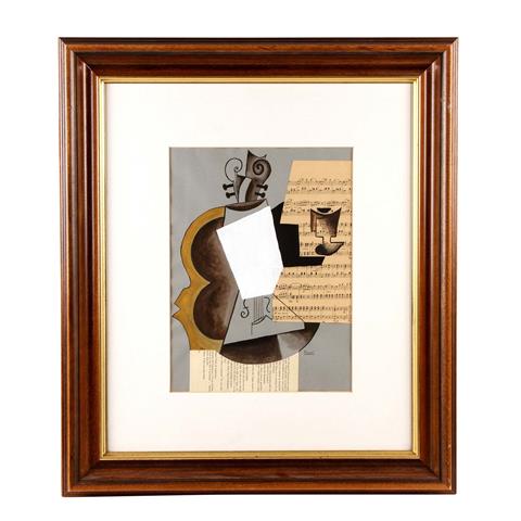 KUJAU, KONRAD (1938-2000), "Musikalische Collage" nach Picasso,