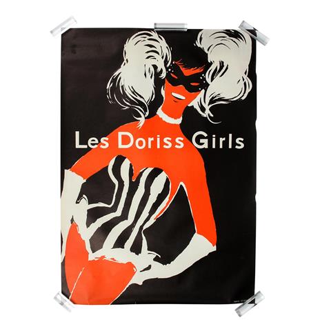 GRUAU, RENÉ, ATTR. (1909-2004), Werbeplakat "Les Doriss Girls", Ende 1950er Jahre,