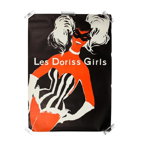 Werbeplakat "LES DORISS GIRLS", Ende 1950er Jahre,