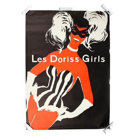 GRUAU, RENÈ, ATTR. (1909-2004), Werbeplakat "LES DORISS GIRLS", Ende 1950er Jahre,