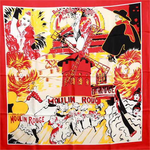 Seidentuch mit "Moulin-Rouge"-Motiven