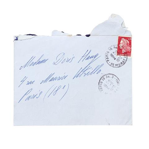 ERTÉ, handschriftlicher Brief des Künstlers an Doris Haug vom 24.10.1970,