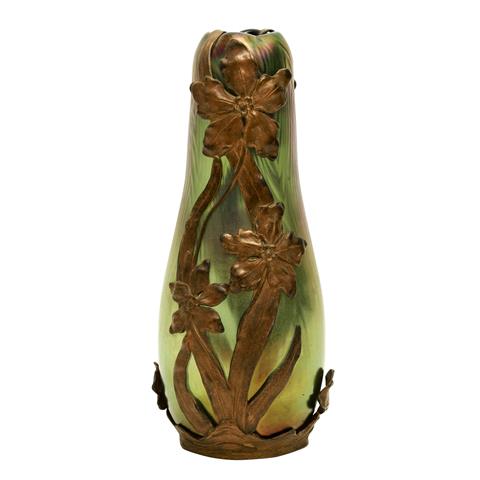 Wohl BÖHMEN Vase, um 1900 Jugendstil.