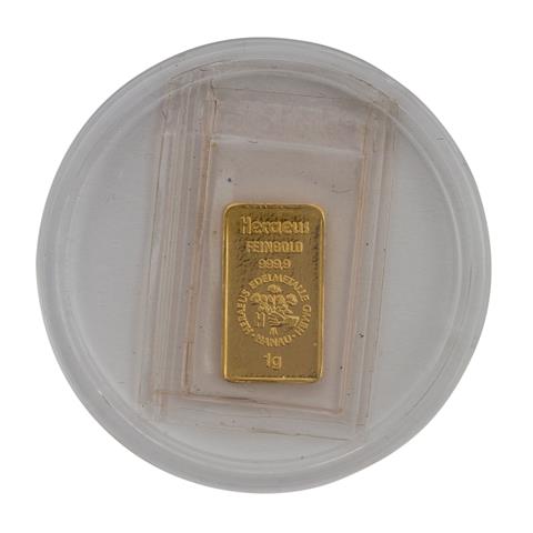Gold - 1 Gramm Barren,