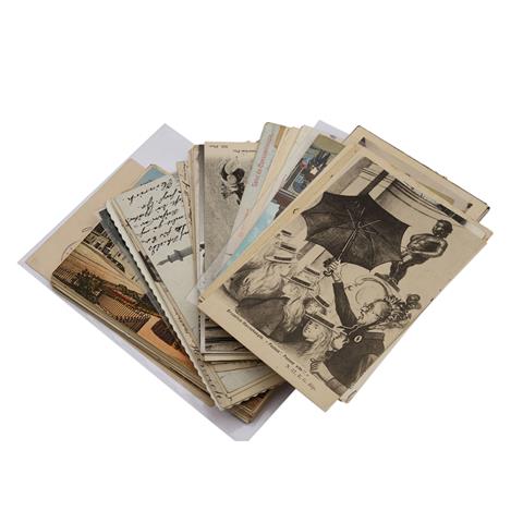 ALLE WELT - 1890-1930, 67 frühe Ansichtskarten