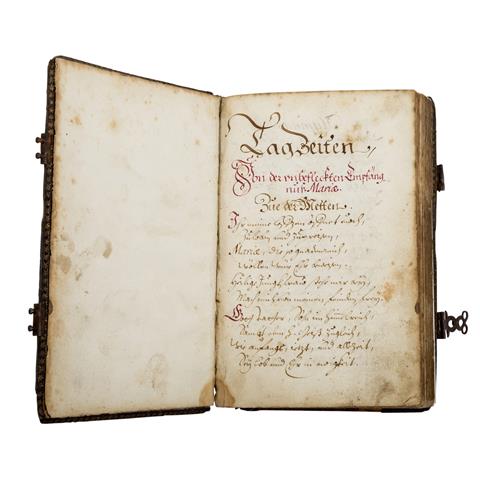 Handgeschriebenes Gebetbuch des 18. Jahrhunderts