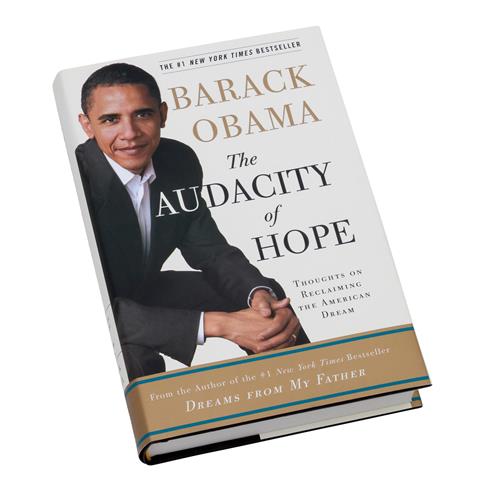 Buch von Barack Obama "Audacity of Hope" mit orig. Handsignatur,