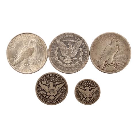 Vereinigte Staaten von Amerika - 1 Dollar 1878 (ss-vz), 1 Dollar 1922 (vz),