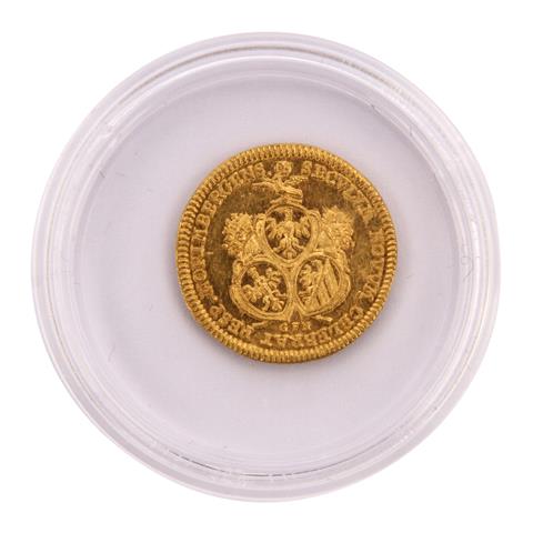 Nürnberg/Gold - 1/2 Lammdukat 1700, Münzmeister Georg Friedrich Nürnberger,