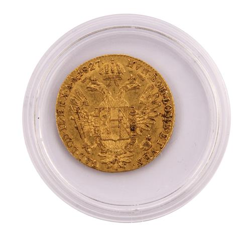 RDR/Gold - 1 Dukat 1827/A, Franz I.,