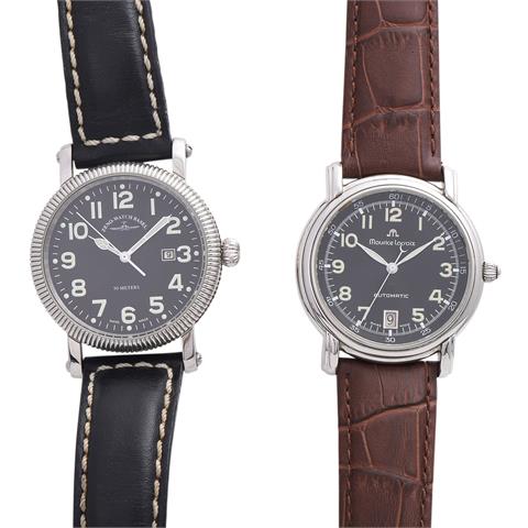 Konvolut: Zwei Armbanduhren, MAURICE LACROIX und ZENO WATCH.