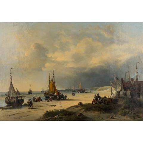 DONNY, DÉSIRÉ (1798-1861), "Fischer am Strand"