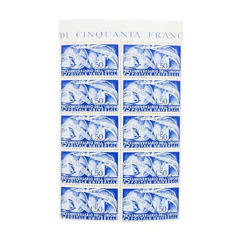 Italien - Postfrischer Zehnerblock der Michel Nr. 772.