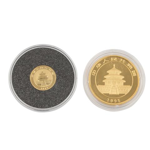 China/GOLD - 50 Yuan 1995 1/2 Unze fein,