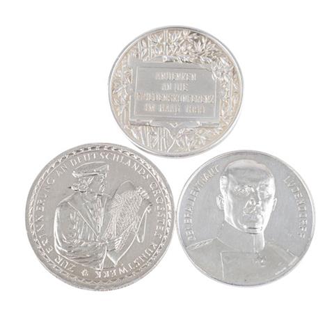 Deutsche Medaillen - 3 Silbermedaillen 1899 auf die Haager
