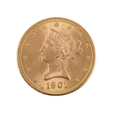 USA/GOLD - 10 Dollars 1901 Liberty Head,