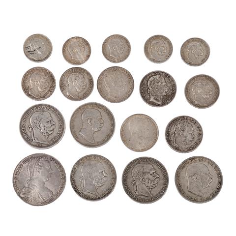 Habsburger / Österreich - Konvolut historischer Münzen,