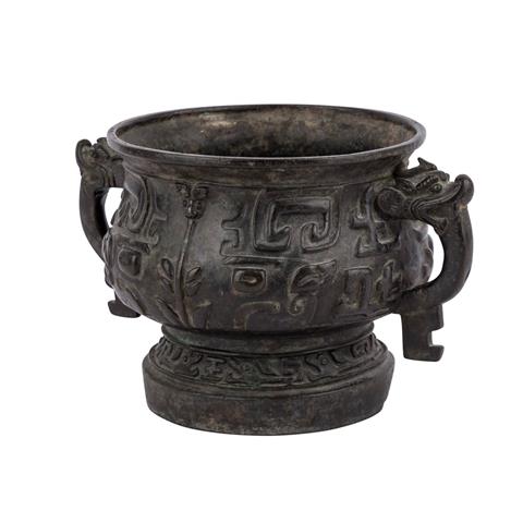 Gui-Schale aus Bronze. CHINA, im Stil der Westlichen Zhou-Dynastie.