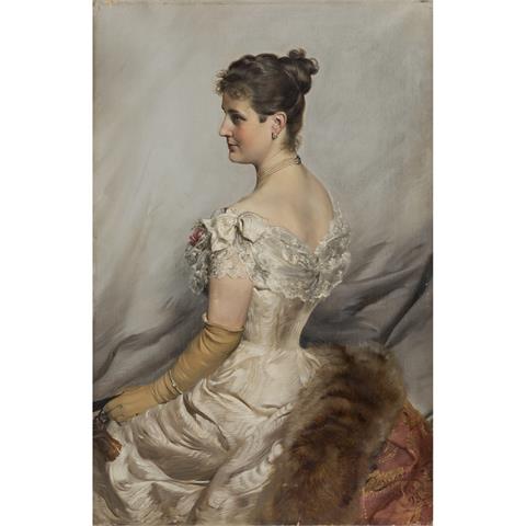 INNOCENT,FERENC (1859-1934) "Portrait einer jungen Frau"