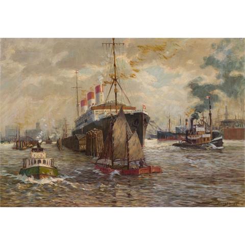 BURGHARDT, GUSTAV (1890-1970) „Hamburger Hafen“