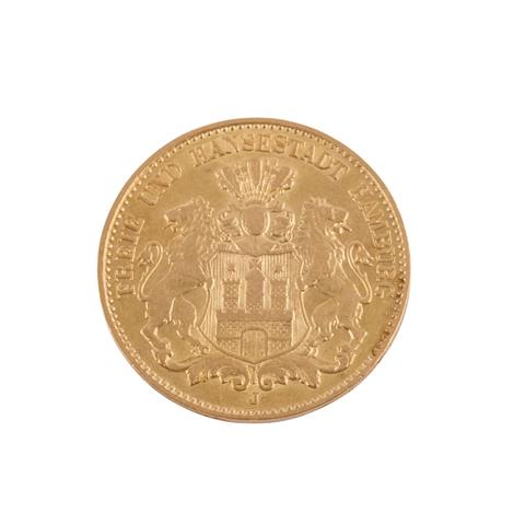 Hamburg/GOLD - 10 Mark 1900 J,