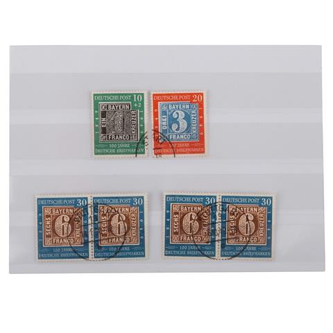 BRD - 1949, Ausgabe 100 Jahre Dt. Briefmarke,