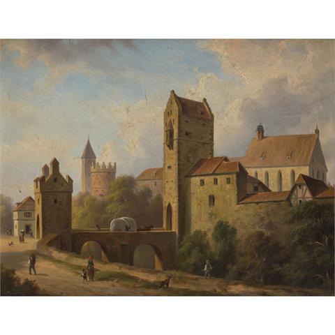 Maler/in 19./20. Jh., "Ravensburg, Blick auf das Kästlinstor am Hirschgraben",