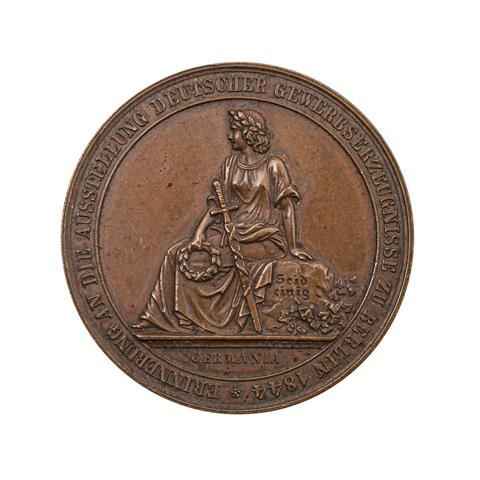 Brandenburg-Preußen - Bronzemedaille 1844, Auf die Gewerbeausstellung