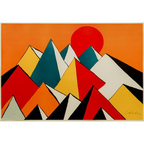CALDER, ALEXANDER (1898-1976), "Komposition mit Pyramiden",