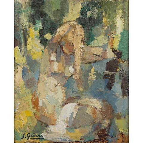 GEUENS, JACQUES (1910-1991), "Sitzender weiblicher Akt",