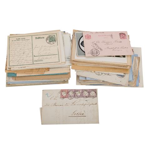 Ca. 80 Briefe und Karten vor 1945, Schwerpunkt Deutschland,