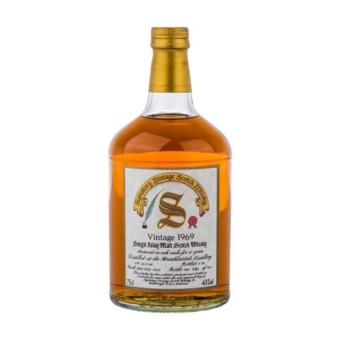 SIGNATORY VINTAGE 20 years Single Malt Scotch Whisky, Bruichladdich Distillery, 1969