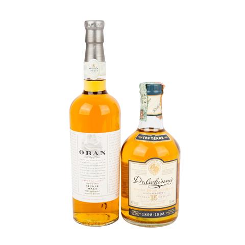 2 Flaschen Single Malt Scotch Whisky, OBAN 14 years / DALWHINNIE 15 years
