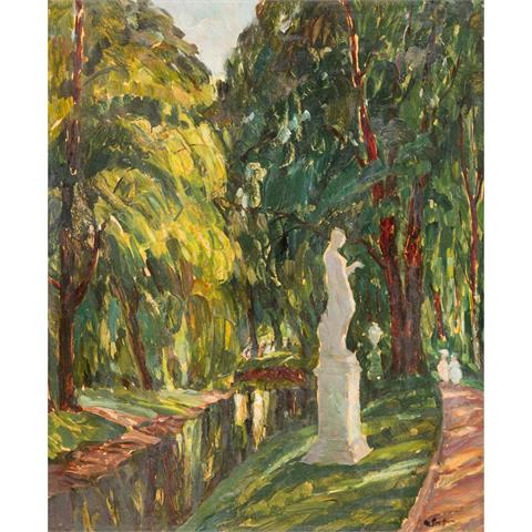 PREUSSNER, ELSE (1889-1954), "Statue im Park",